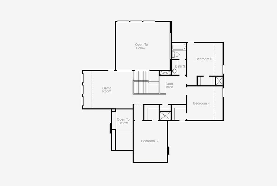 2D floor plan layout for the Eagle Mountain - 60 Homesites by Coventry Homes in Cambridge Crossing, Celina, TX (Image 3). 2D floor plan layout for the Eagle Mountain - 60 Homesites by Coventry Homes in Cambridge Crossing, Celina, TX (Image 3).