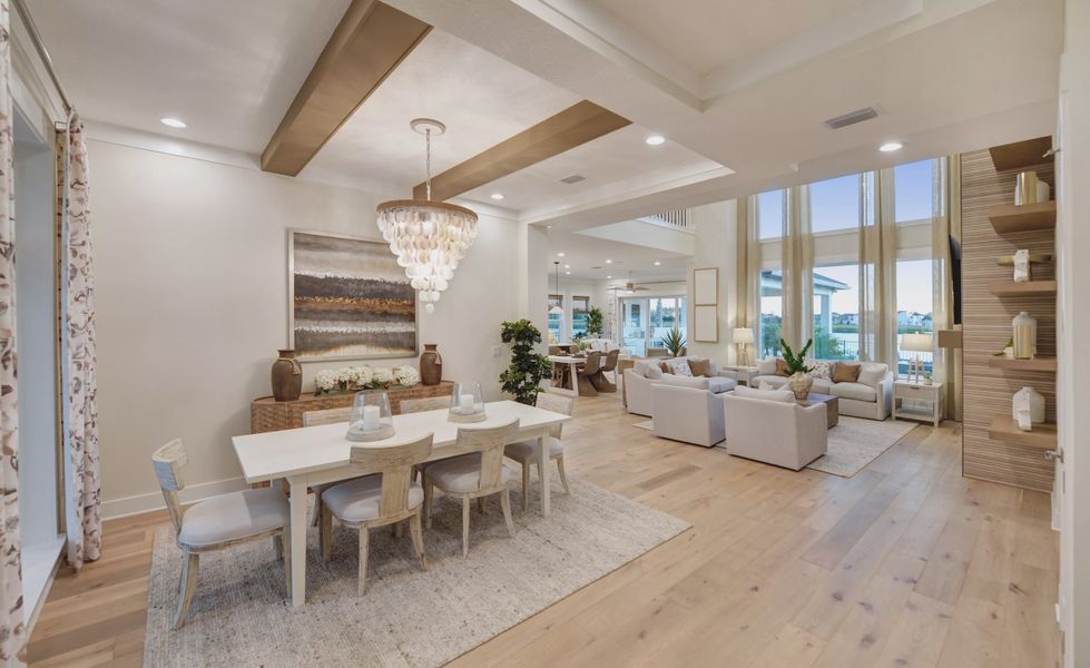 Furnished interior view inside a new home in Tidewater, Jacksonville (Image 29).