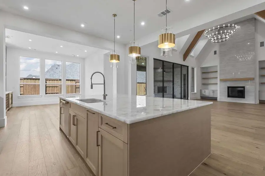 Furnished interior view inside a new home in Mustang Lakes - 100ft Lots, Celina (Image 5). Furnished interior view inside a new home in Mustang Lakes - 100ft Lots, Celina (Image 5).