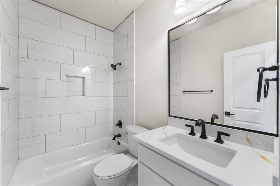 Furnished interior view inside a new home in , Milford (Image 9).