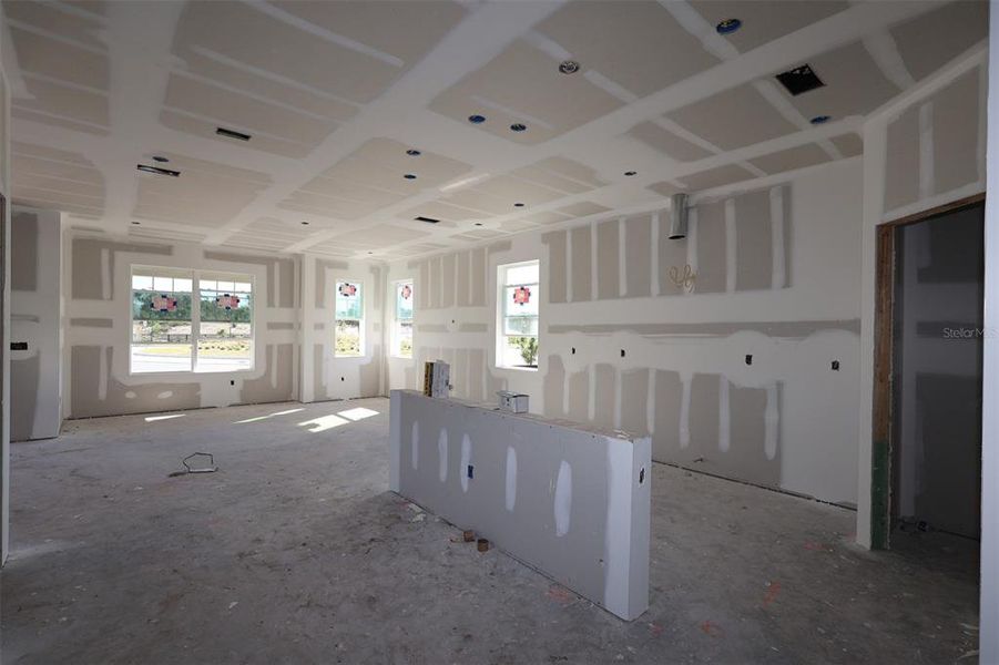 In-progress construction of a new home in Center Lake on the Park, St. Cloud, FL (Image 9).