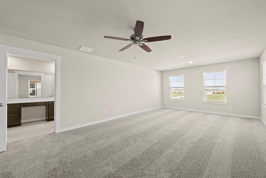 The spacious layout offers plenty of room for a plush king-sized bed, adorned with fluffy pillows and your favorite throws, inviting you to sink in and relax. The spacious layout offers plenty of room for a plush king-sized bed, adorned with fluffy pillows and your favorite throws, inviting you to sink in and relax.