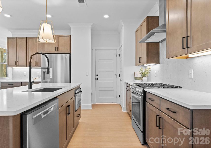 Photo is of model home in community, finishes may vary