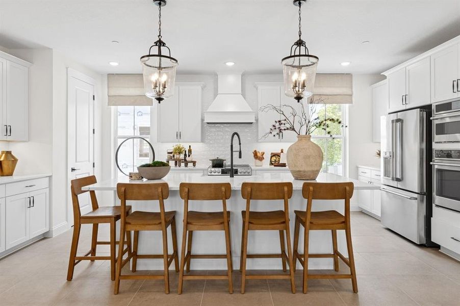 Furnished interior view inside a new home in Vdara, Orlando (Image 8).