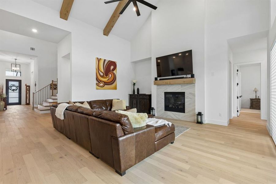 Furnished interior view inside a new home in Windsong Ranch 71' Series, Prosper (Image 35).