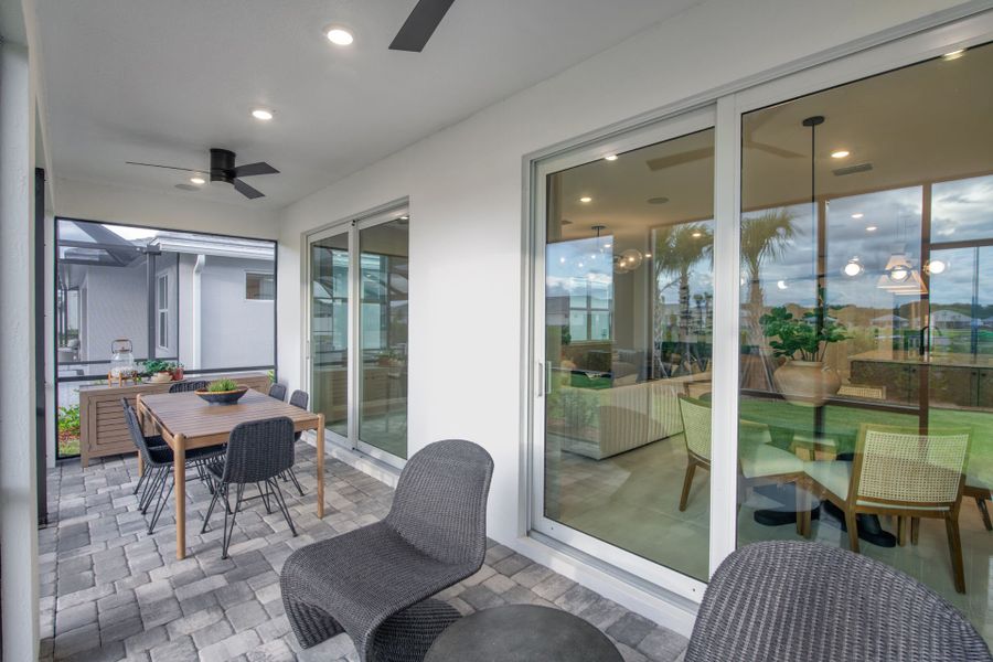 Exterior details and patio area of a home in Costa Pointe, Vero Beach (Image 2).