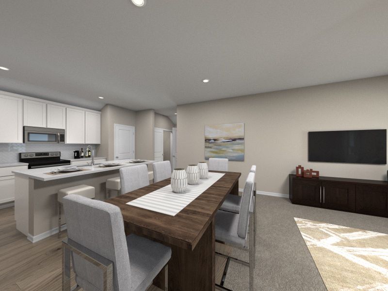 Furnished interior view inside a new home in Flora, Hutto (Image 4).