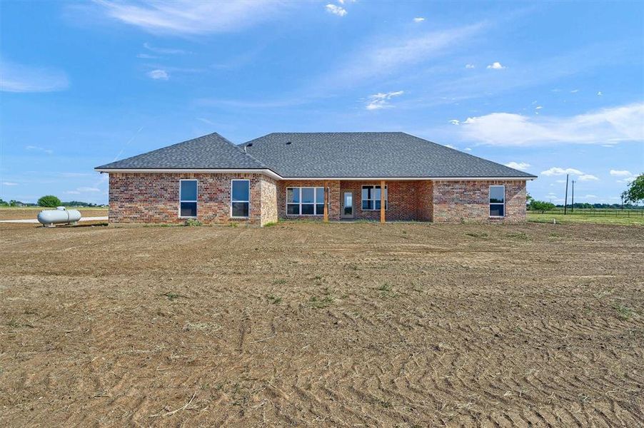 View of rear view of property