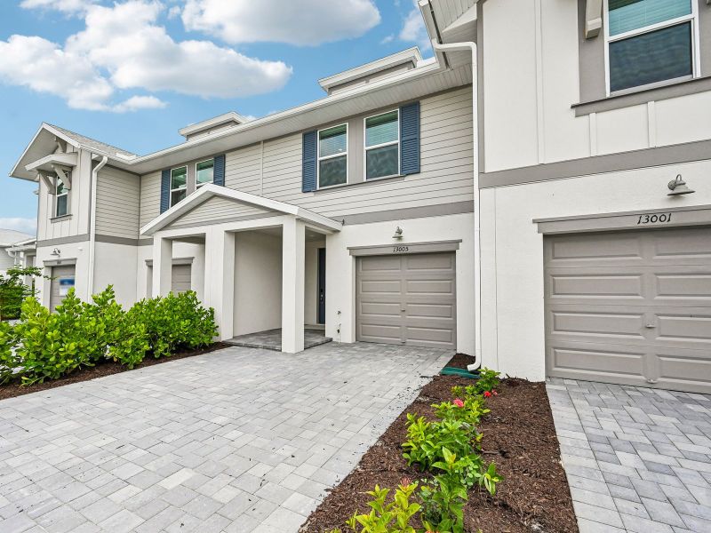 Exterior details and patio area of a home in Meritage Homes at Central Park, Port St. Lucie (Image 3). Exterior details and patio area of a home in Meritage Homes at Central Park, Port St. Lucie (Image 3).