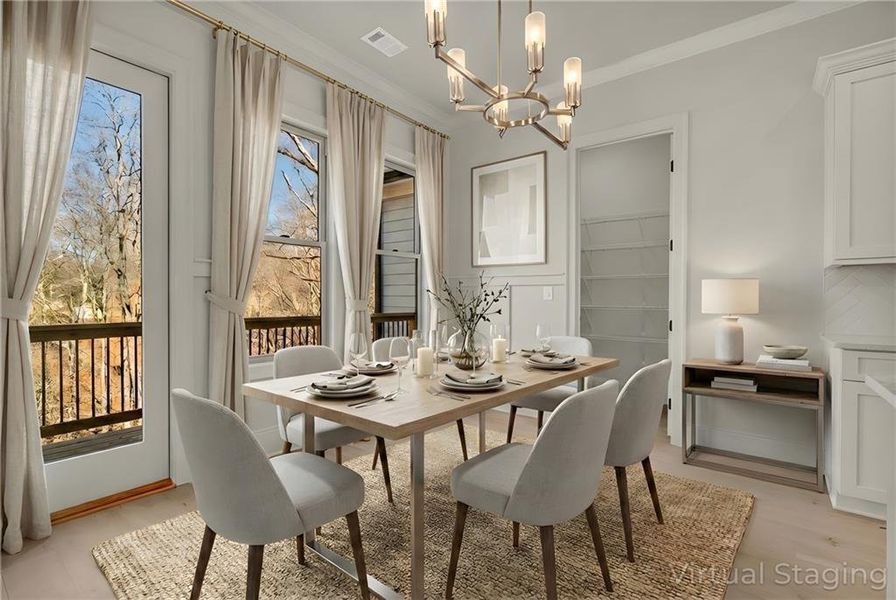 Furnished interior view inside a new home in , Gainesville (Image 32).