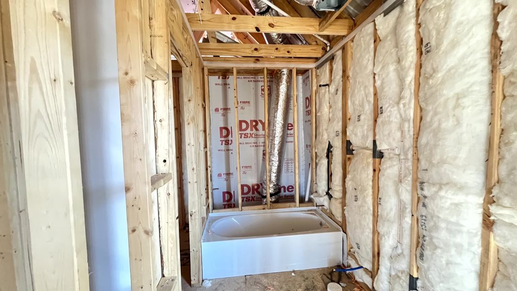 Construction progress - private bath