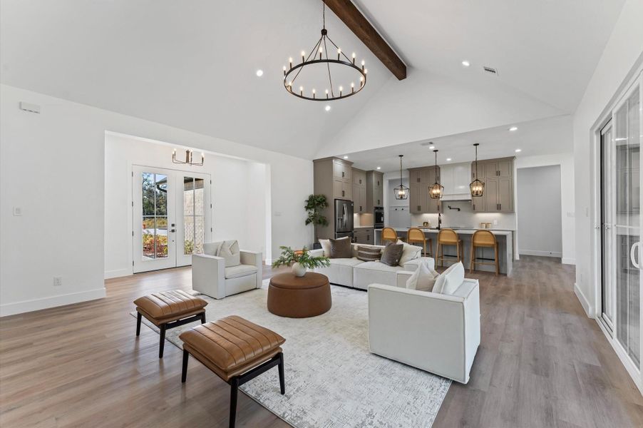 Furnished interior view inside a new home in , Conroe (Image 15).