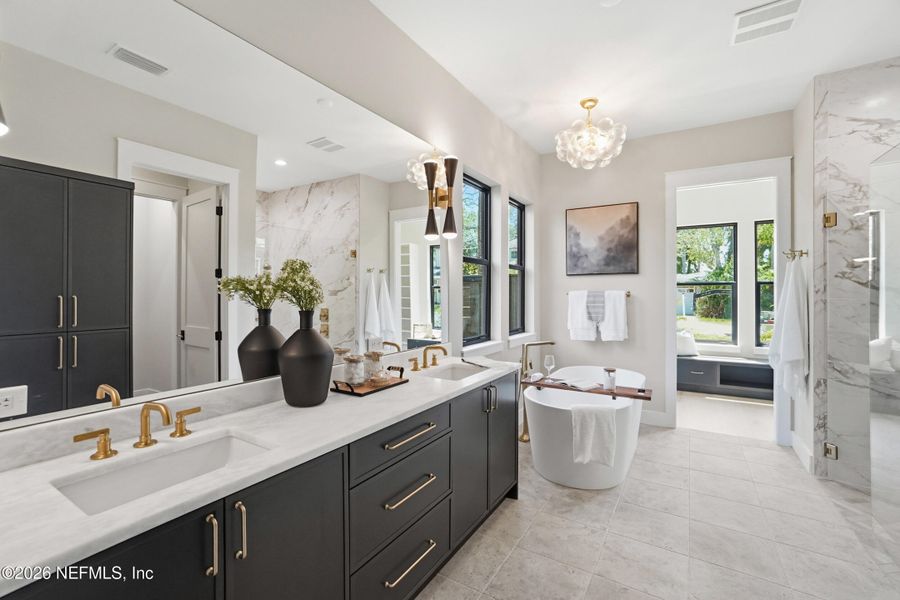 Furnished interior view inside a new home in , Atlantic Beach (Image 60).