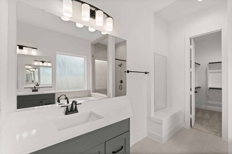 Furnished interior view inside a new home in The Trails, New Caney (Image 11).