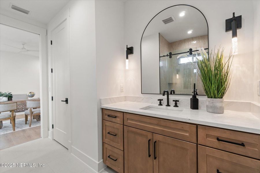 Furnished interior view inside a new home in , Jacksonville Beach (Image 37). Furnished interior view inside a new home in , Jacksonville Beach (Image 37).