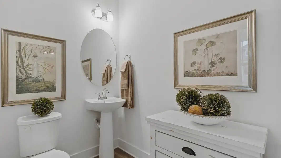 Powder Room of The Oakleigh Design by DRB Homes