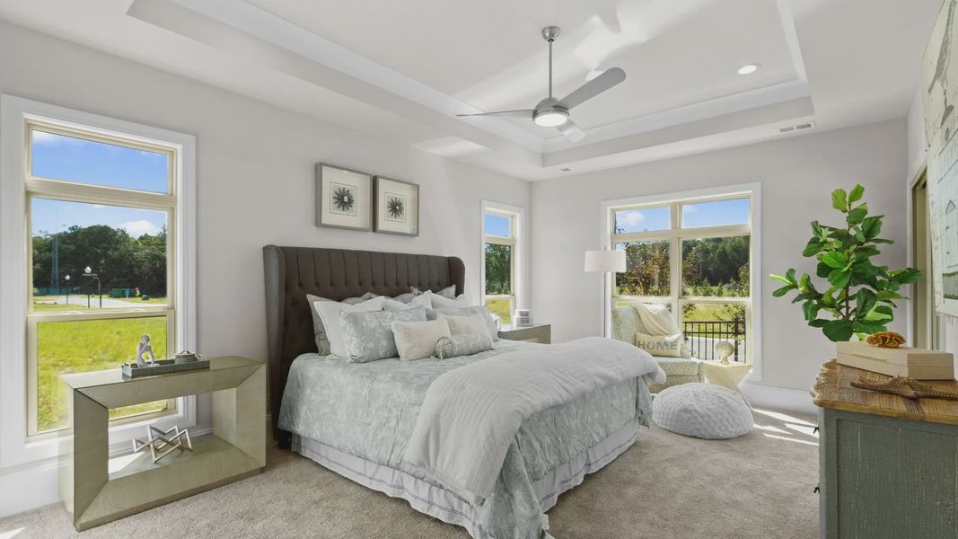 Furnished interior view inside a new home in Courtyards by Carrell, Ocean Isle Beach (Image 21). Furnished interior view inside a new home in Courtyards by Carrell, Ocean Isle Beach (Image 21).