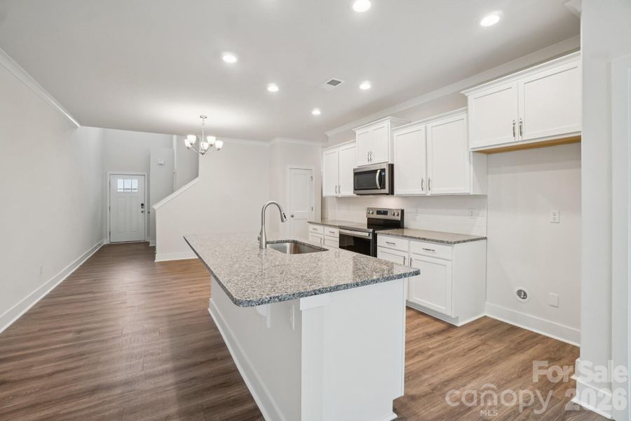 Furnished interior view inside a new home in , Weaverville (Image 10).