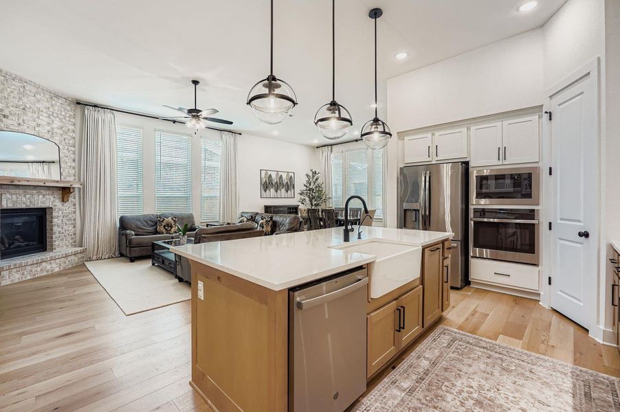 Furnished interior view inside a new home in 6 Creeks at Waterridge: 55ft. lots, Kyle (Image 10).