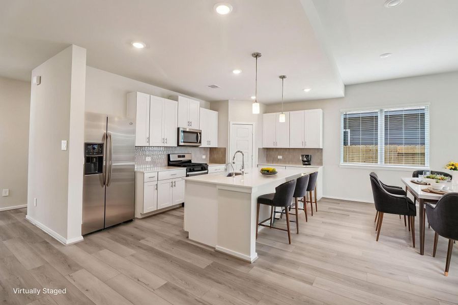 Furnished interior view inside a new home in Pine Lake Cove - Premier Series, Montgomery (Image 11).