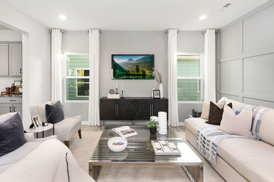 Representative furnished interior of a home built from the Seville II by True Homes in Colvin Park, Rock Hill (Image 12).