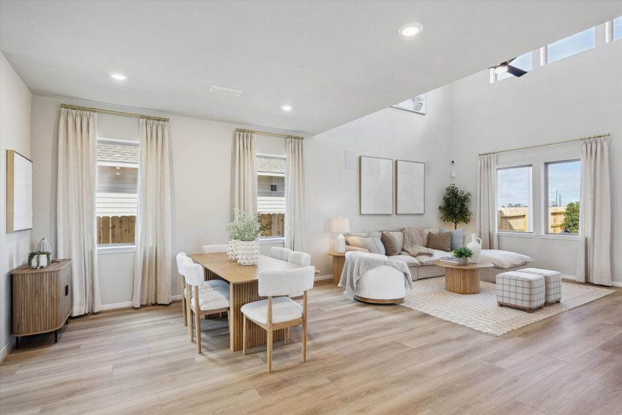 Representative furnished interior of a home built from the Jefferson (T) by Autograph Homes in Aldeana, Bonney (Image 8).