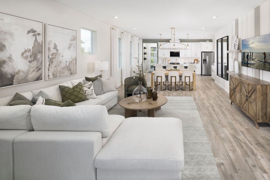 Representative furnished interior of a home built from the Champagne by Mattamy Homes in Brightmore at Wellen Park, Venice (Image 5).