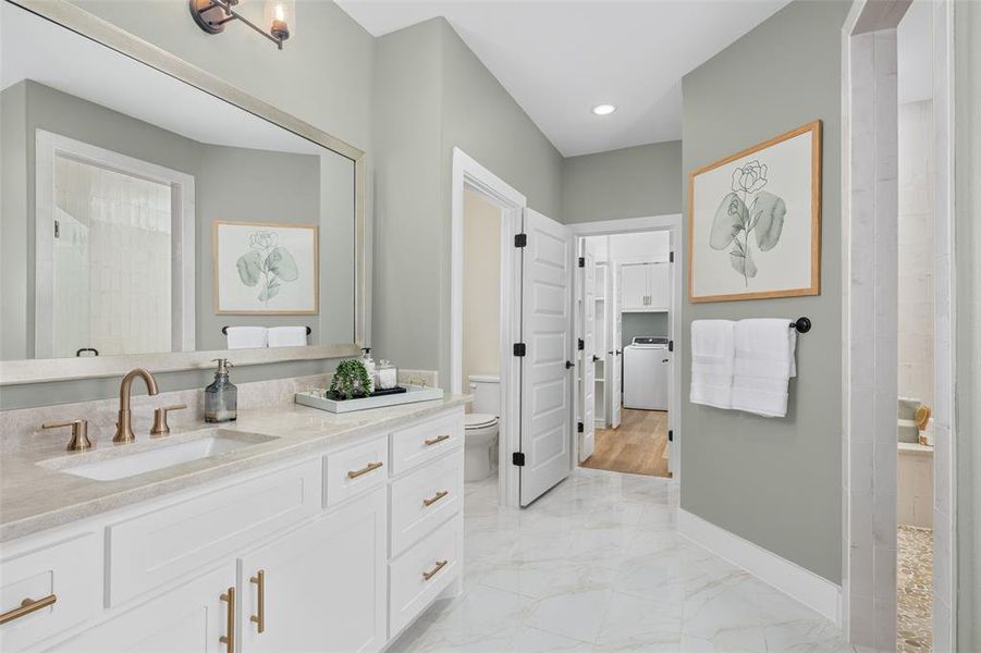 Furnished interior view inside a new home in , Prosper (Image 6).