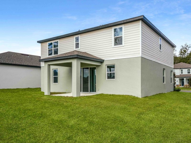 Exterior details and patio area of a home in Estes Reserve, Eustis (Image 26).