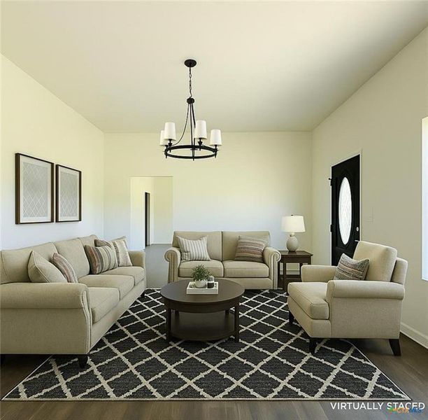 Furnished interior view inside a new home in , Elm Mott (Image 3). Furnished interior view inside a new home in , Elm Mott (Image 3).