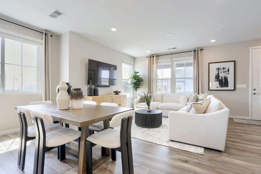Furnished interior view inside a new home in Barefoot, Firestone (Image 6). Furnished interior view inside a new home in Barefoot, Firestone (Image 6).