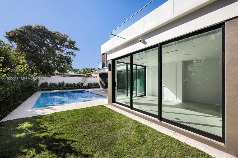 Exterior details and patio area of a home in , Miami (Image 23). Exterior details and patio area of a home in , Miami (Image 23).