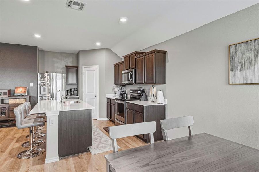Furnished interior view inside a new home in Stonewyck Farms, Ennis (Image 8).