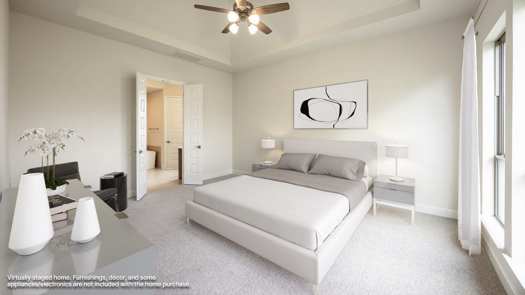 Furnished interior view inside a new home in Lariat 60', Liberty Hill (Image 3).