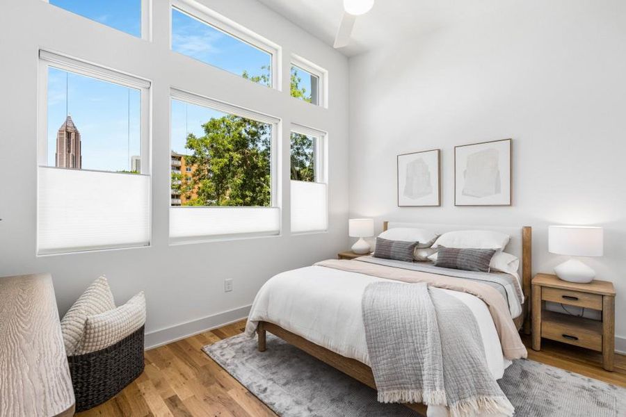 Furnished interior view inside a new home in , Atlanta (Image 36).