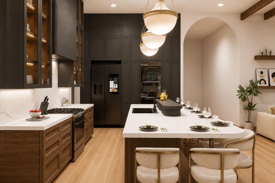 Furnished interior view inside a new home in , Hempstead (Image 4).
