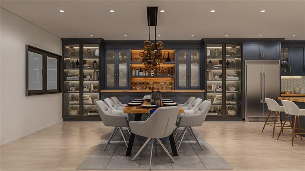 Furnished interior view inside a new home in , Atlanta (Image 12).