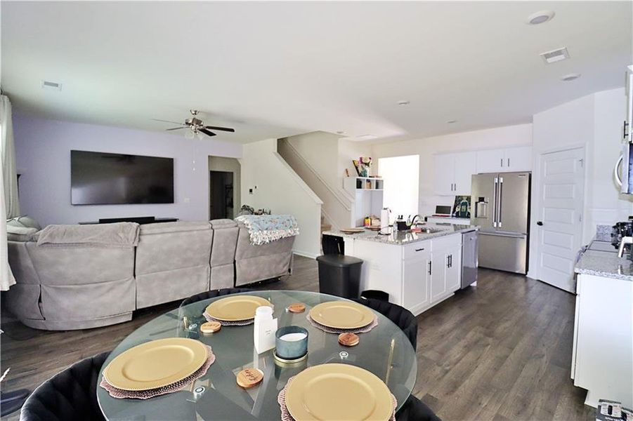 Furnished interior view inside a new home in , Atlanta (Image 28).