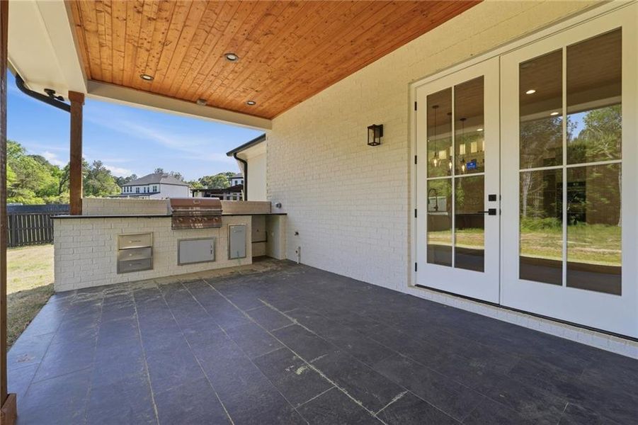 Exterior details and patio area of a home in , Bethlehem (Image 27).