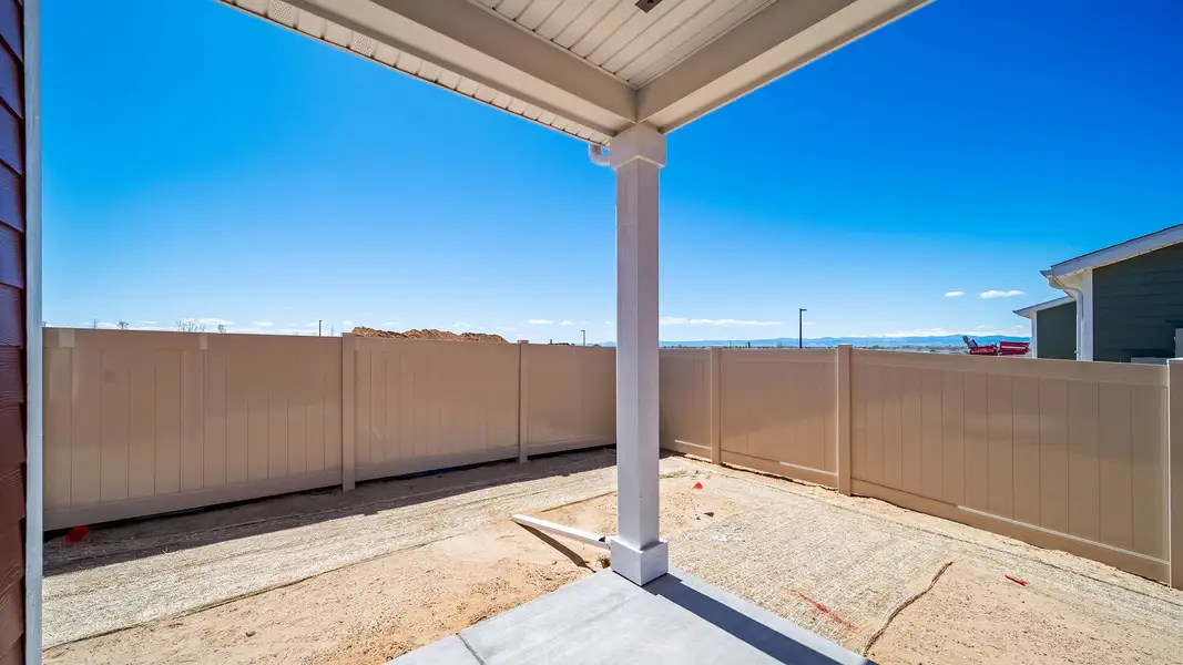 Exterior details and patio area of a home in The Reserve at Green Valley Ranch, Aurora (Image 4).