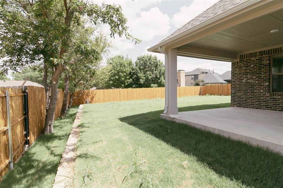 View of yard featuring a patio area