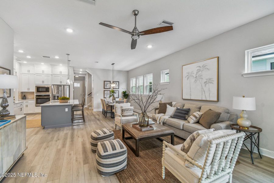 Furnished interior view inside a new home in Seabrook Village 40’ Rear Entry, Nocatee (Image 11).