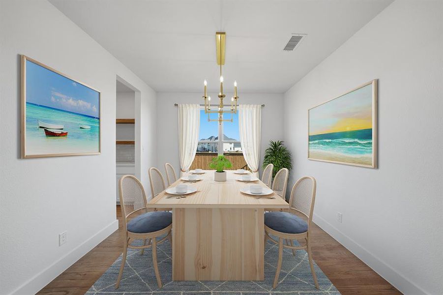 Furnished interior view inside a new home in Brookhollow West, Prosper (Image 10).