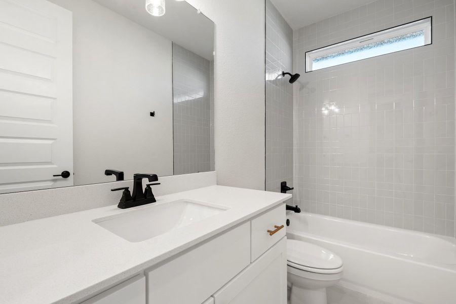 Furnished interior view inside a new home in Lariat, Liberty Hill (Image 15).