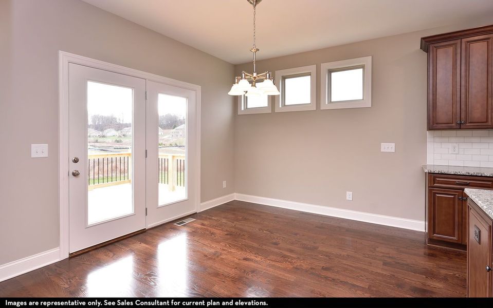 Representative unfurnished interior of a home built from the Danbury IV by CastleRock Communities in Belvoir, Fairview (Image 18).