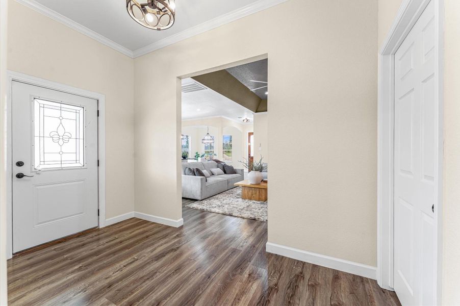 Furnished interior view inside a new home in , Huffman (Image 10).