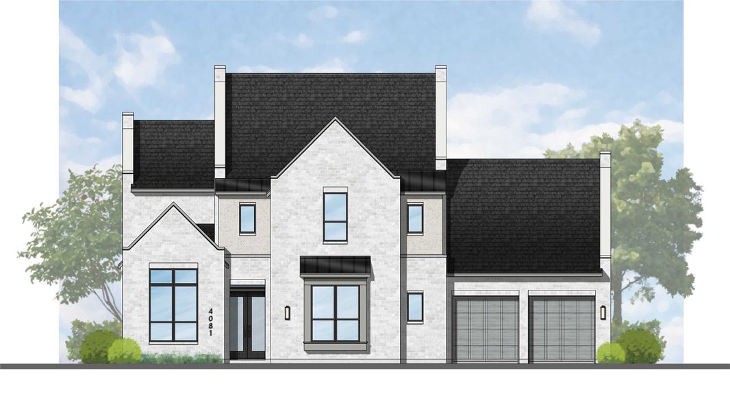 Representative rendering of the exterior for the 608 Plan by Highland Homes (Image 29). Representative rendering of the exterior for the 608 Plan by Highland Homes (Image 29).