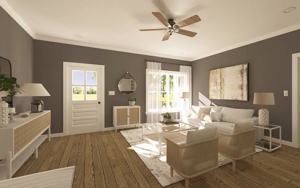 Representative furnished interior of a home built from the Morgan by Zeal Home Builders in Echo Grove, Poolville (Image 4). Representative furnished interior of a home built from the Morgan by Zeal Home Builders in Echo Grove, Poolville (Image 4).