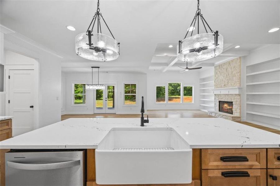 Furnished interior view inside a new home in , Monroe (Image 13).
