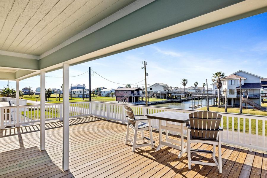 Exterior details and patio area of a home in , Galveston (Image 2). Exterior details and patio area of a home in , Galveston (Image 2).